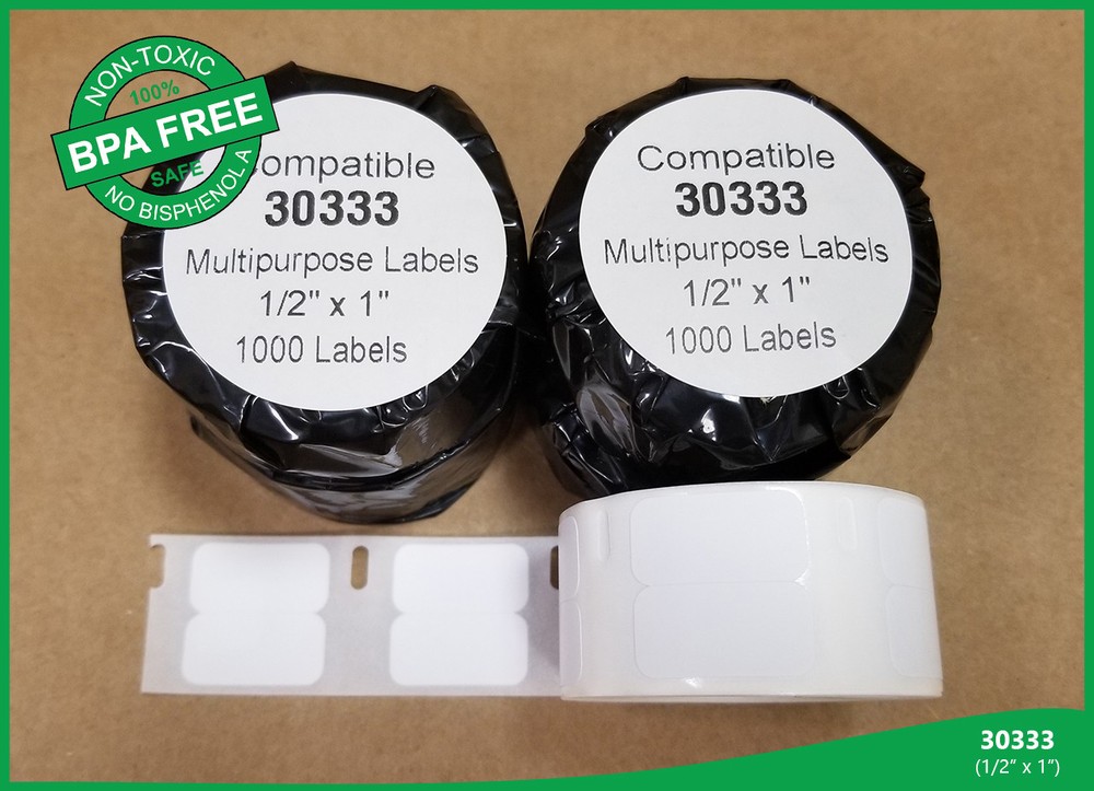 1000 Labels 20 Rolls Compatible w/ Dymo® Printers 30333 Address Multi Labeling