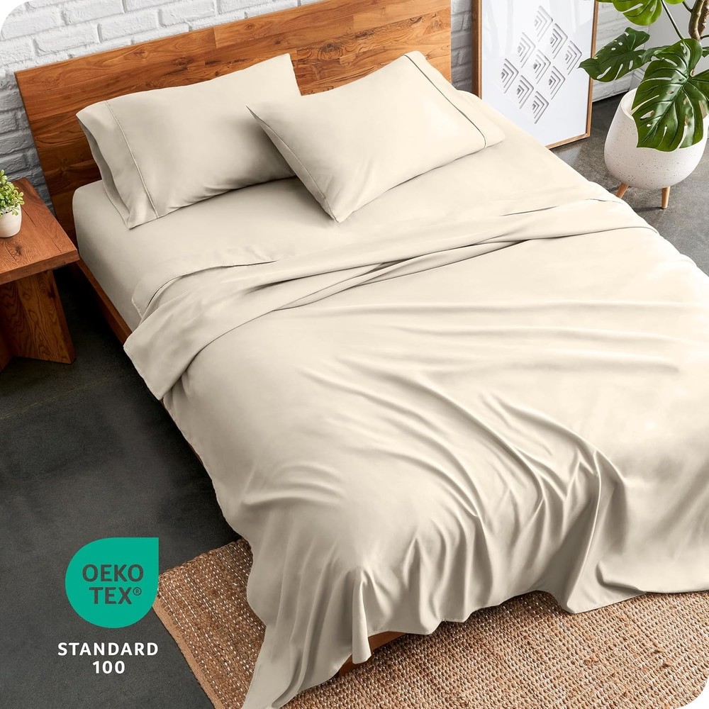 Queen Sheet Set Luxury 1800 Ultra-Soft Microfiber Bed Sheets Double Brushed Deep