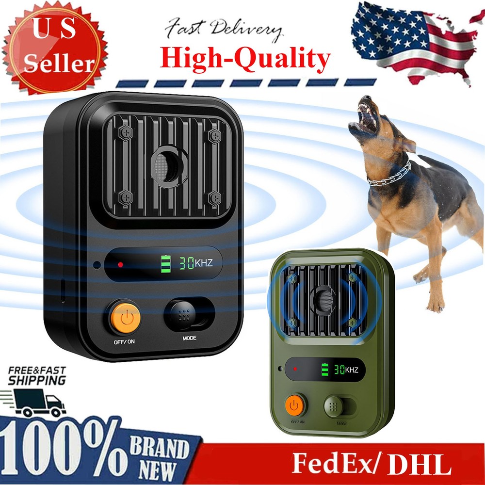 Anti-Barking Device Rechargeable Waterproof Training Box w/ 3 Frequency Control
