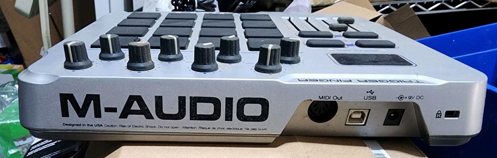 M-Audio Trigger Finger USB MIDI Pad Controller 16 Pads No PSU Untested