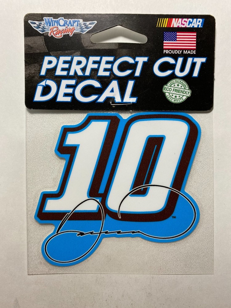 Danica Patrick #10 2017 Perfect Cut Color Decal 4" x 4"