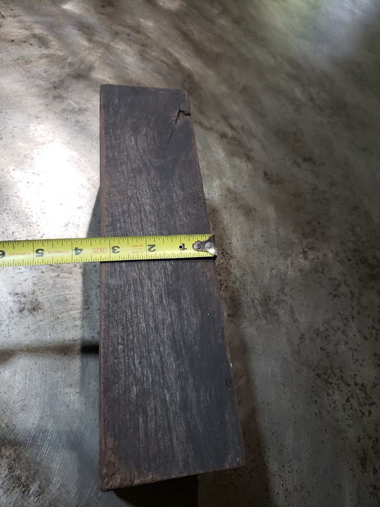 Walnut Live Edge thick Wood Block Rustic Planter Old Primitive