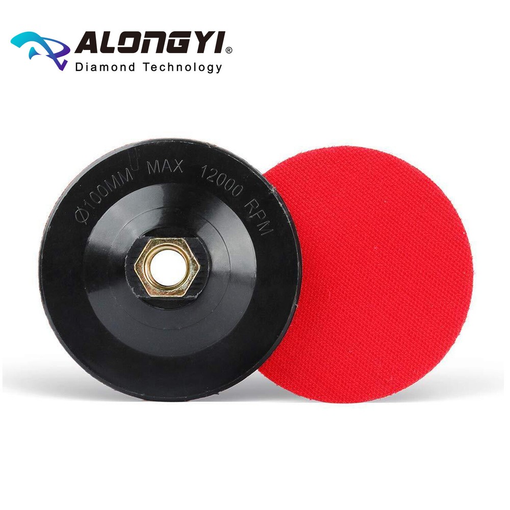 4 Inch Backer Pad Hook and Loop Backing pad with 5/8-11 Thread (2-Pcs)