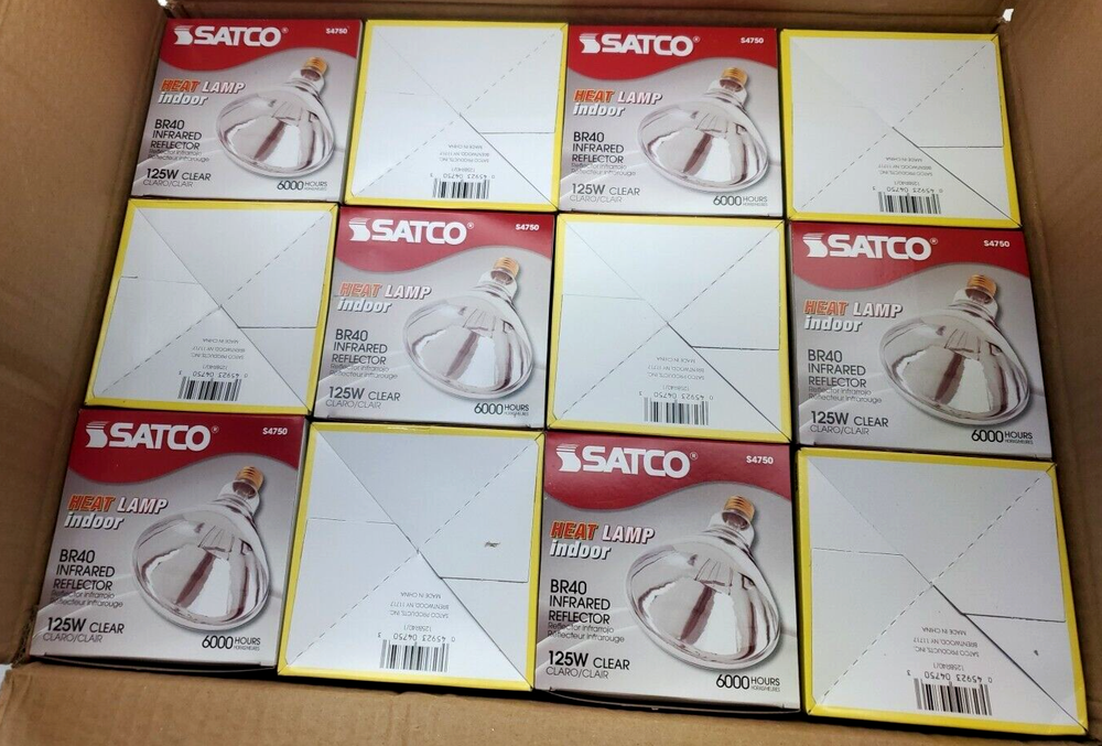 CASE OF 12, Satco 125W Heat/Brooder Bulb S4750