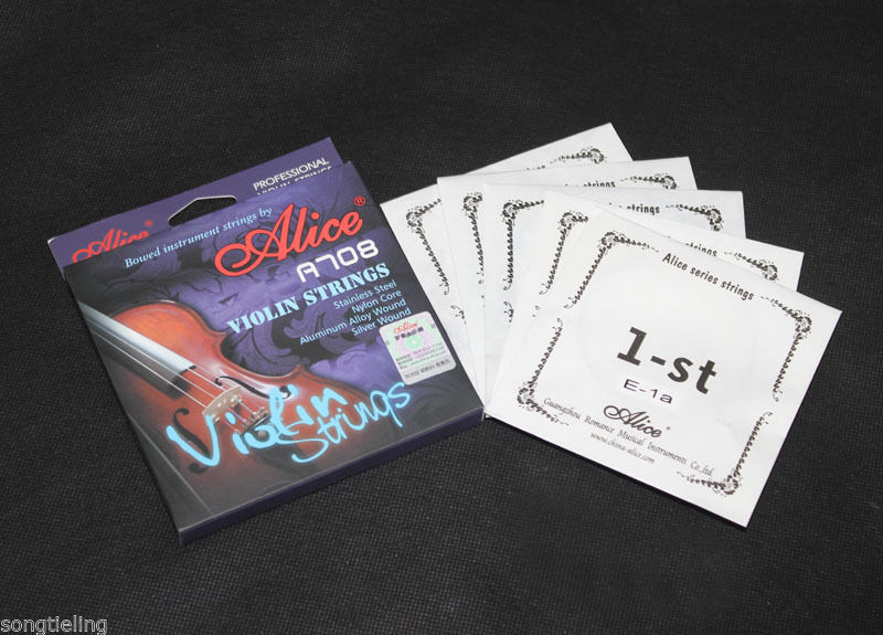 5 Sets Alice A708 Professional Violin Strings 5-string Set E-1a E-1b A-2 D-3 G-4