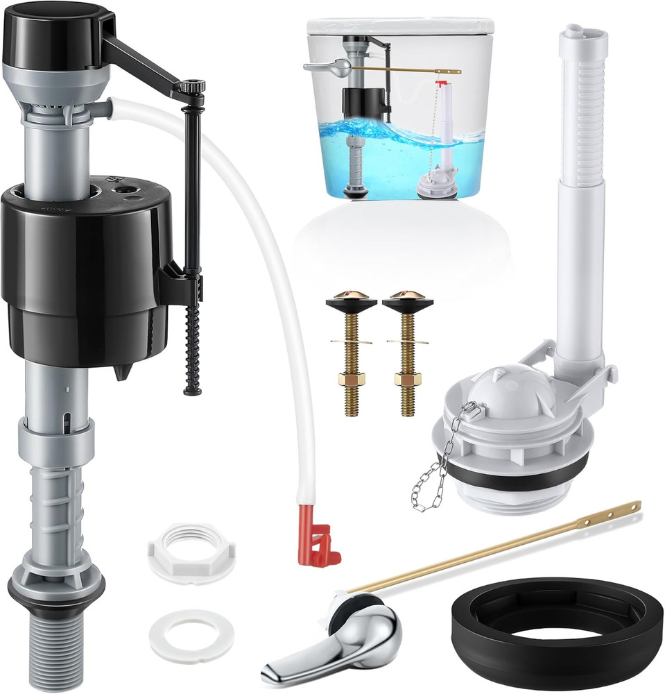 3 Inch Toilet Flusher Replacement Kit, Include 3 Inch Adjustable Flush Valve wit