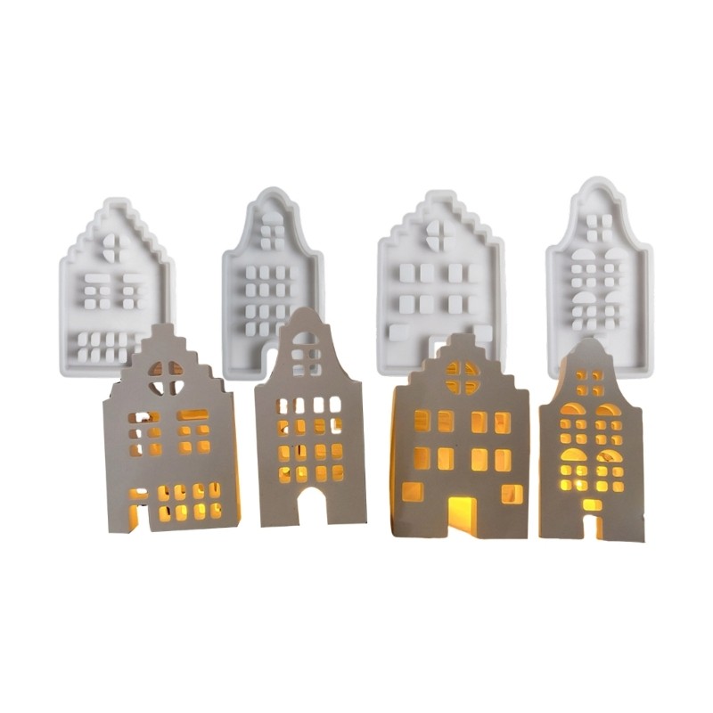 4Pcs Molds Soap Making Molds Silicone Texture Crafting Molds for Ornament