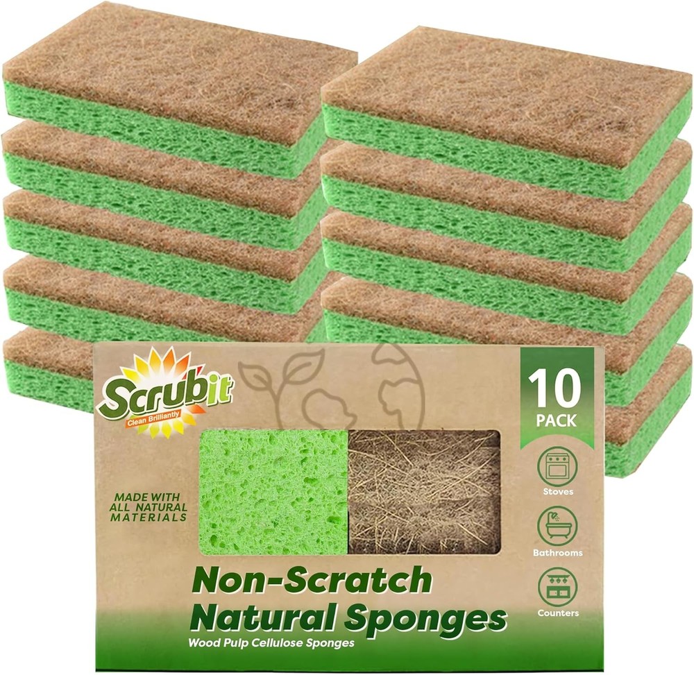 Natural Spons - Biodegradable postable Cellulose and Coconut