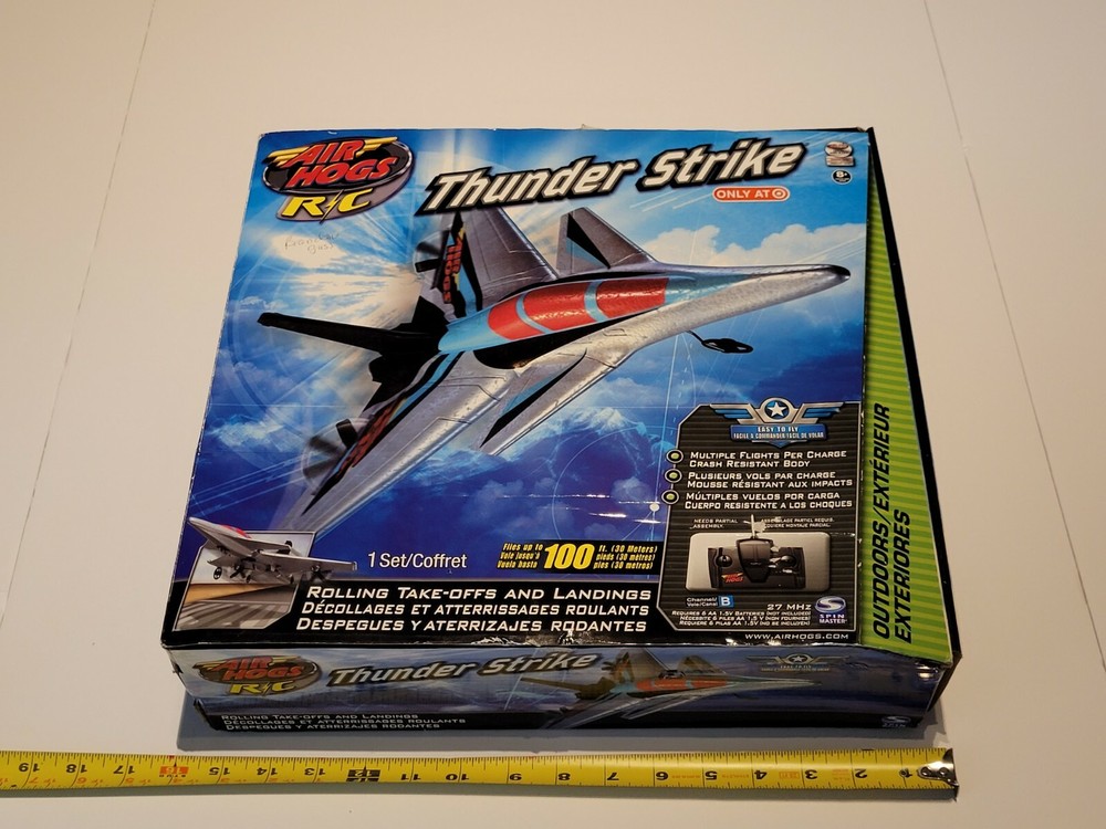 Air Hogs RC Thunder Strike Jet Retired Target Exclusive Spin Master NIB Rare!