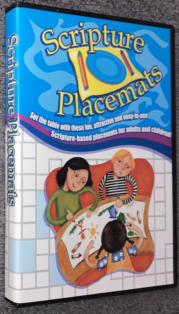 Scripture Placemats MAC/PC Compatible Communication Resources Adult Kids