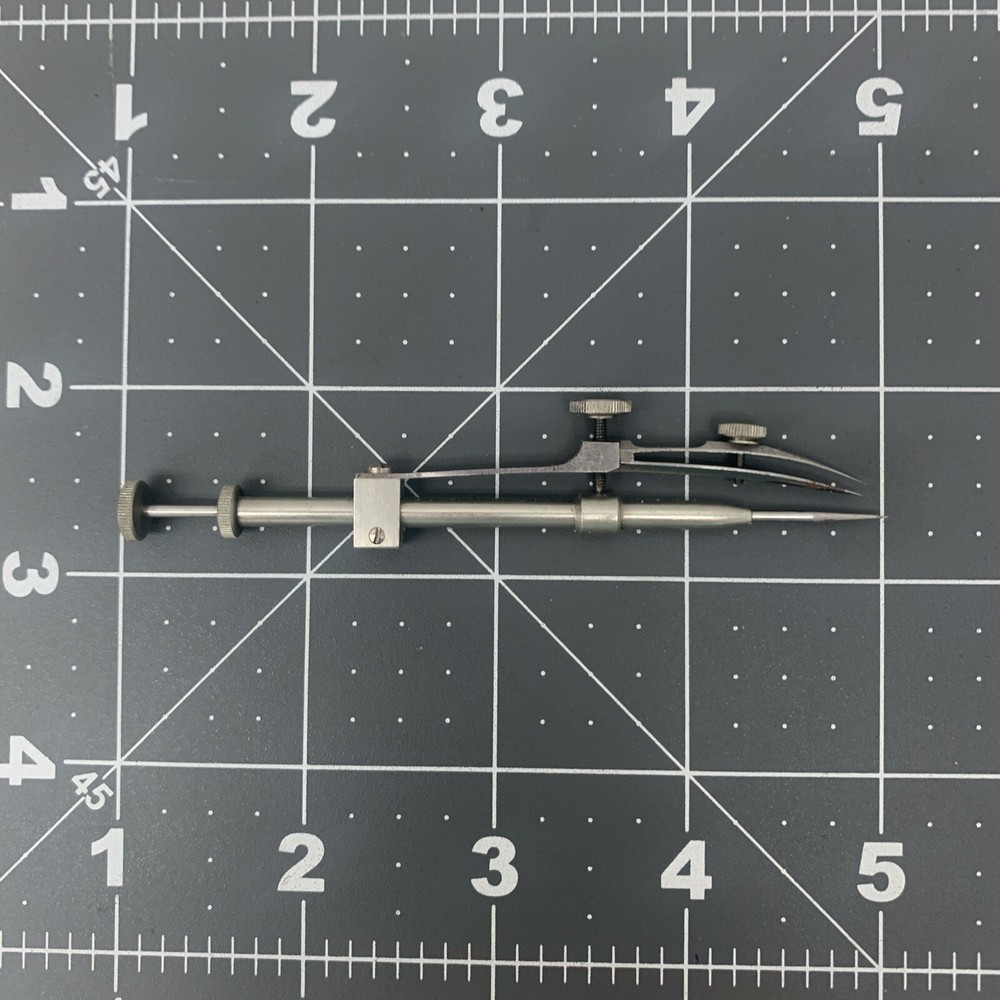 Vintage Bruning # 1748 Drop Spring Bow Pen Germany Drafting Engineer Tool RARE!