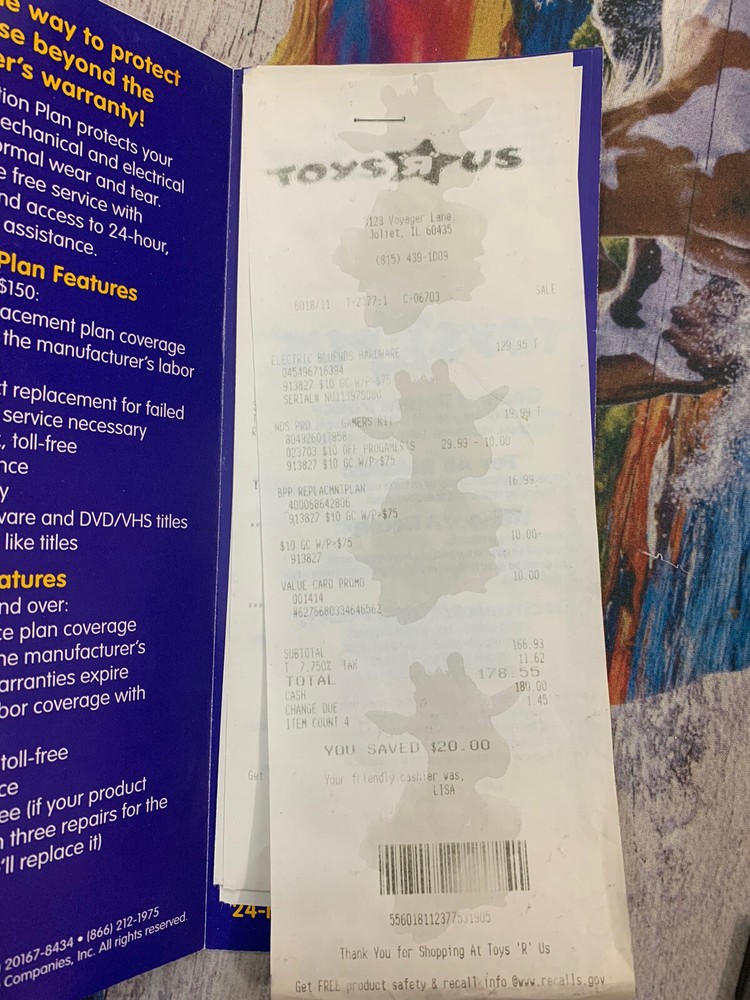 Nintendo DS Items Game Case Manuals