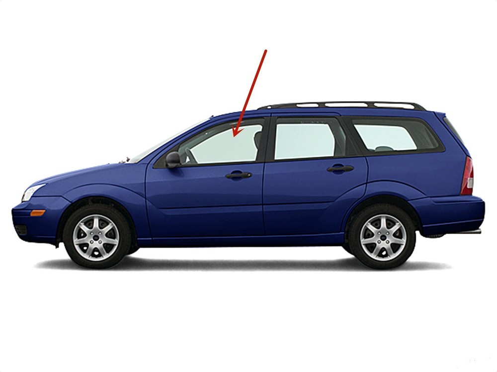 Fits 2000-2007 Ford Focus 4 Door Driver Side Left Front Door Window Glass