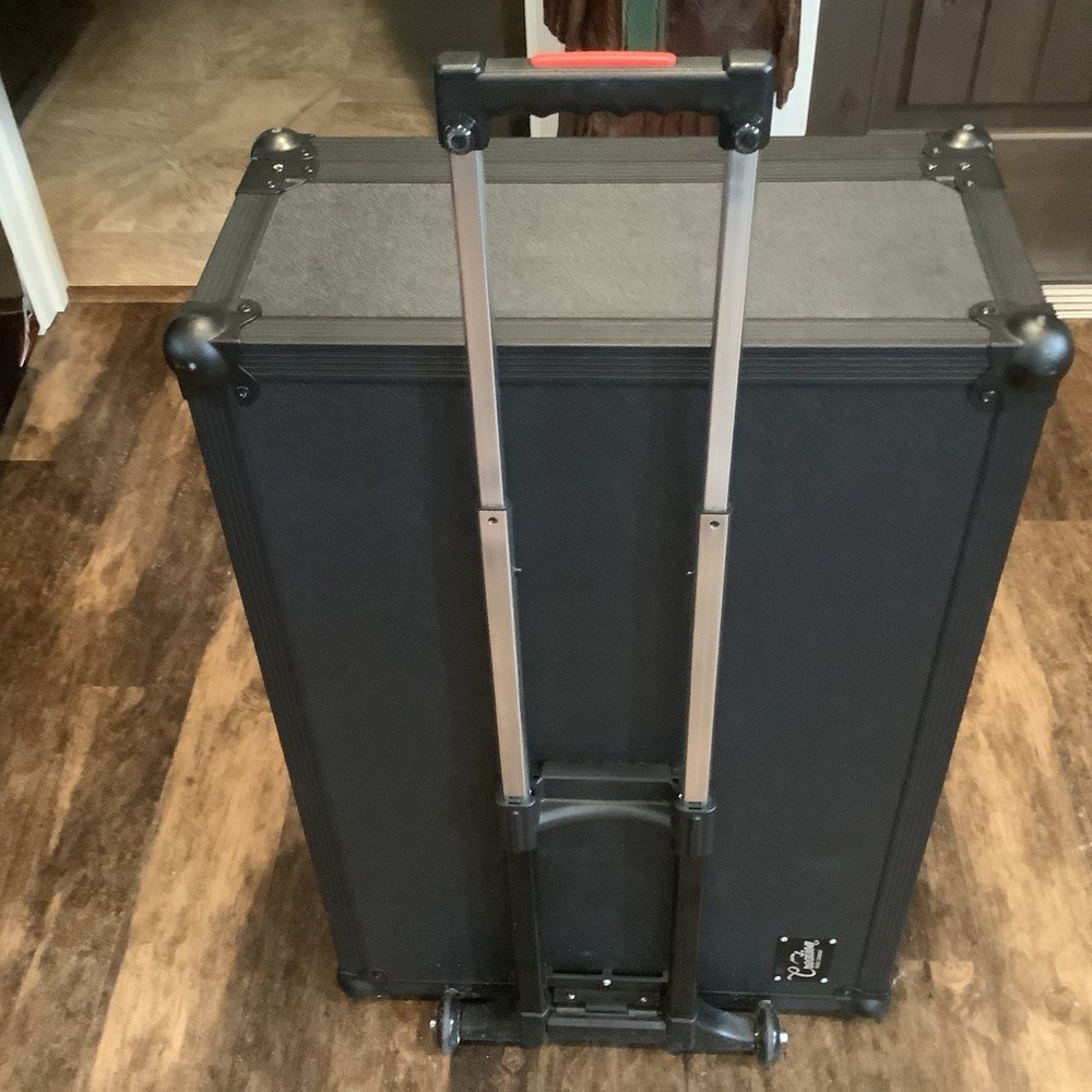 Custom Made Pedal Board And Custom Hard Rolling Case