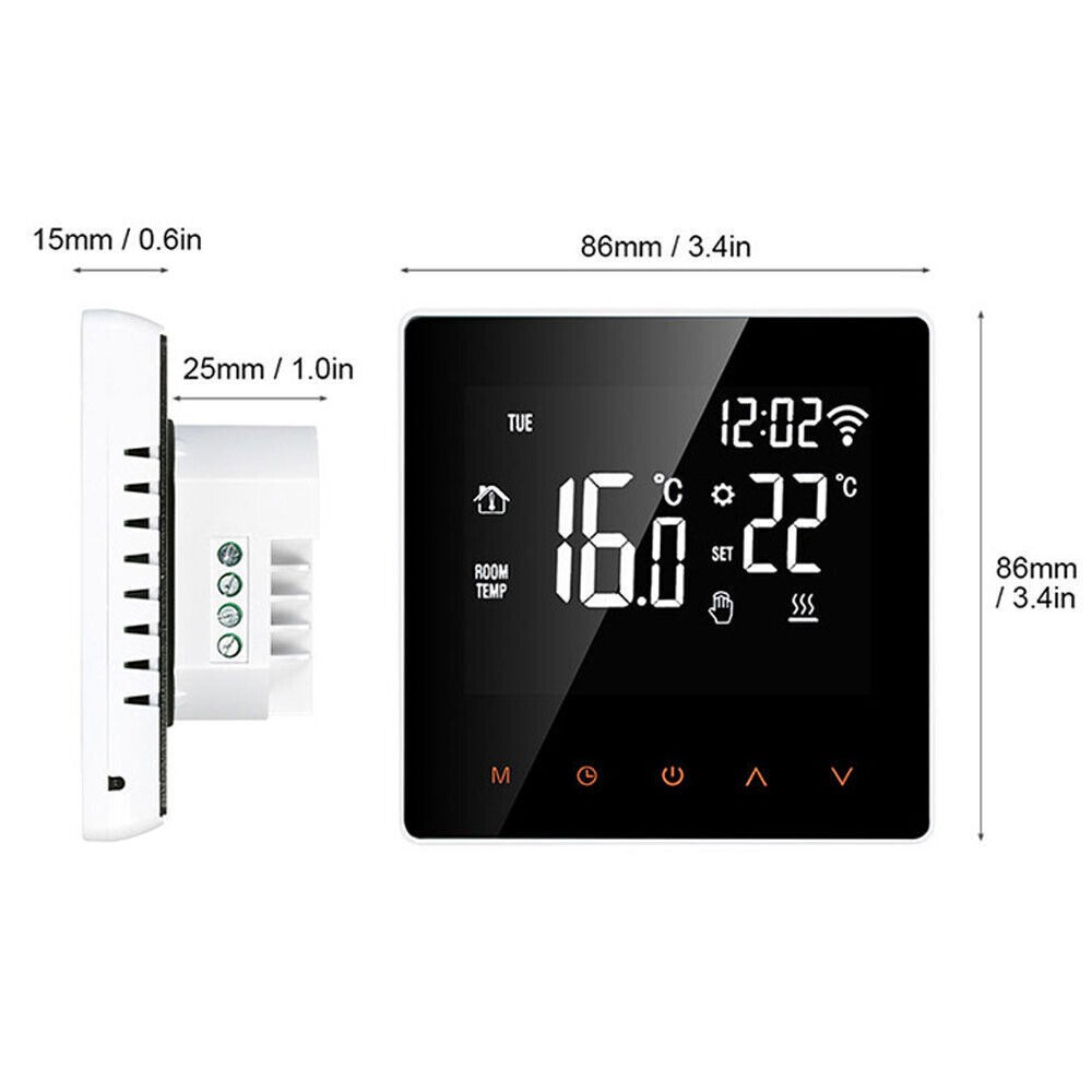 Wifi Digital Smart Thermostat Programmable Wireless Home Room Sensor App Control