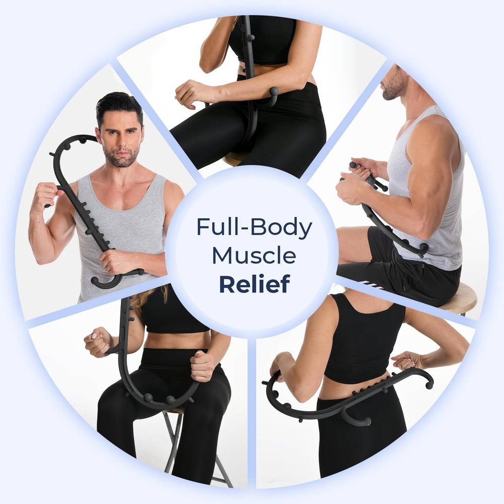 Ranarose Deep Tissue Back & Neck Massager - Standard, Black