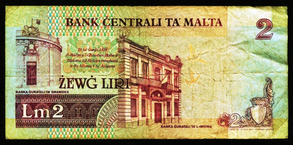 MALTA. 2 Liri 1967 (1989). 41.