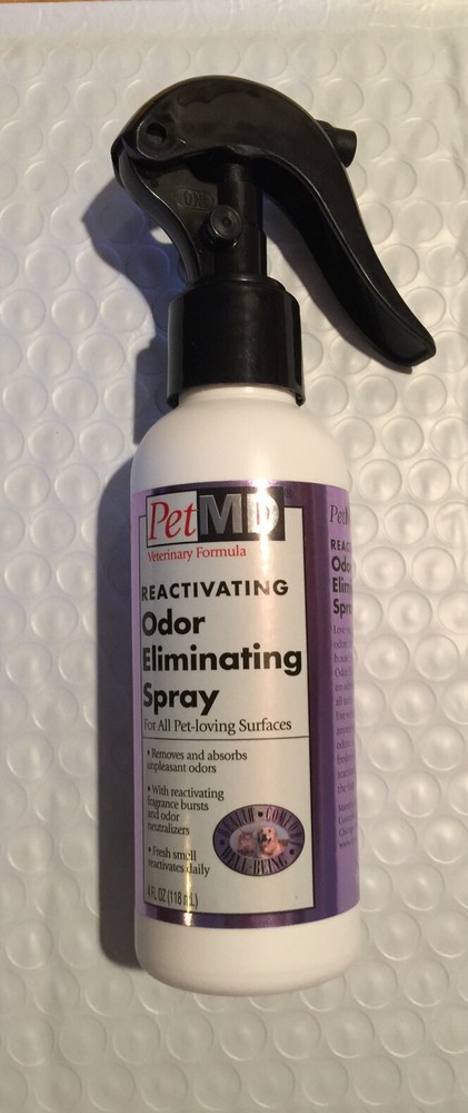 PET MD Veterinary Formula Reactivating Odor Eliminating Spray 4oz NEW