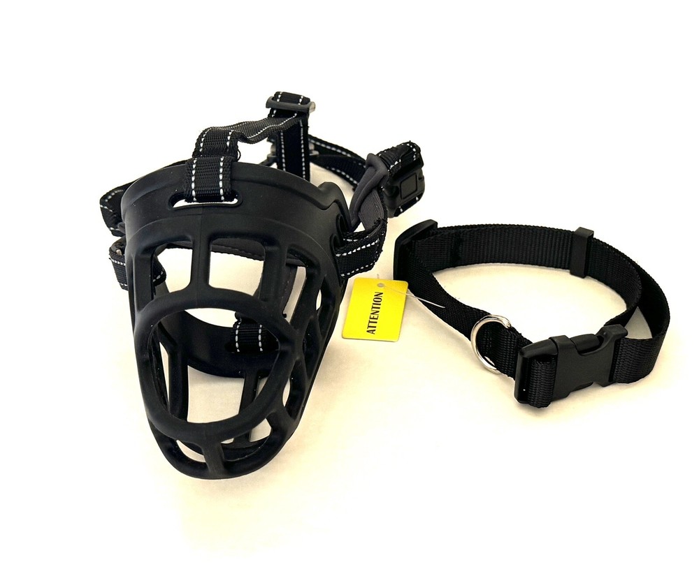 Barkless SILICONE BASKET DOG MUZZLE Size 3