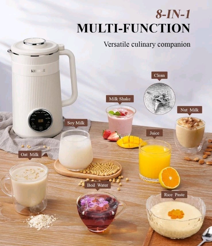Programmable 32oz Nut Milk Maker - Includes Recipe Guide & Essential Accessories