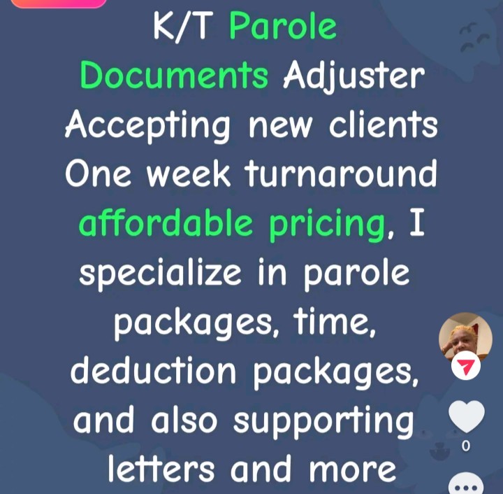 Pre-Release and Parole Package: A Transitional Plan for Freedom