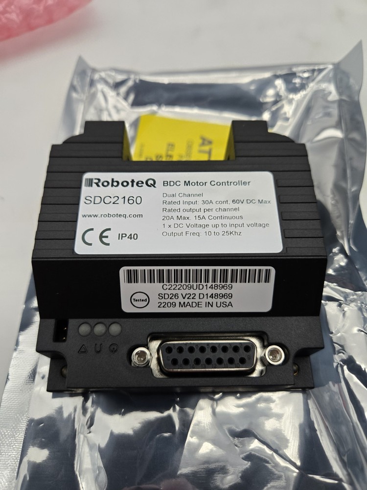 Roboteq BDC Motor Controller, Model SDC2160