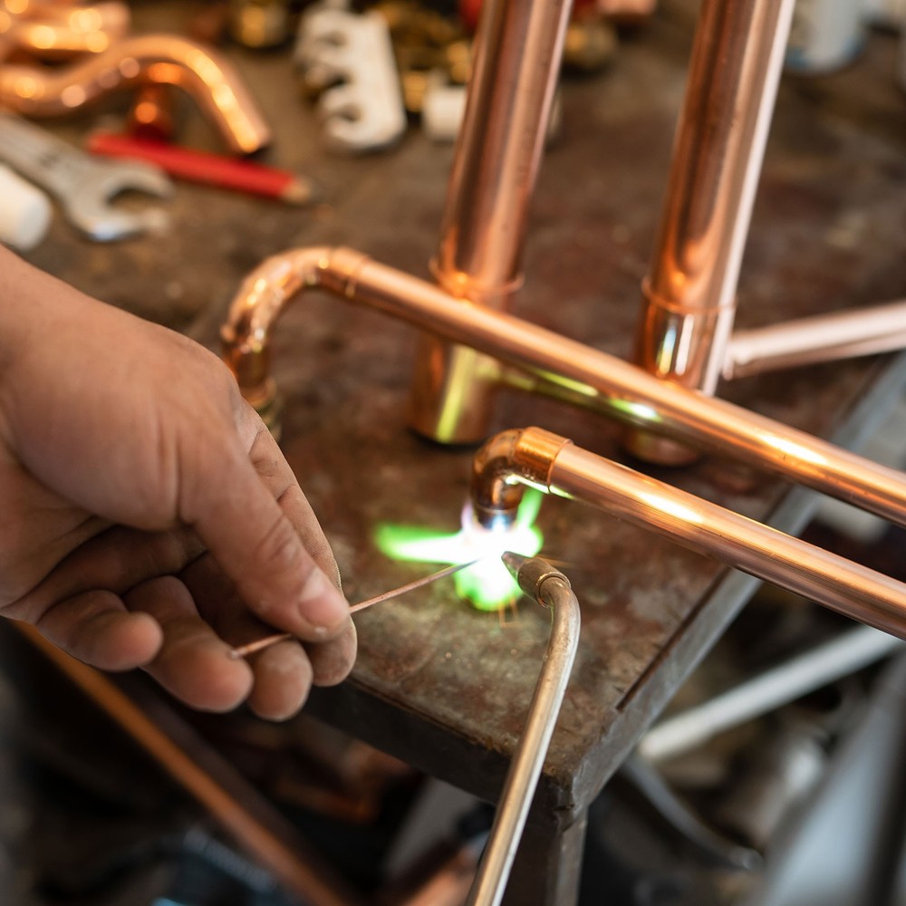 3Pack 2-5/8 Inch ID Copper Pipe End Cap Copper Fitting Cap Sweat Plug Connection