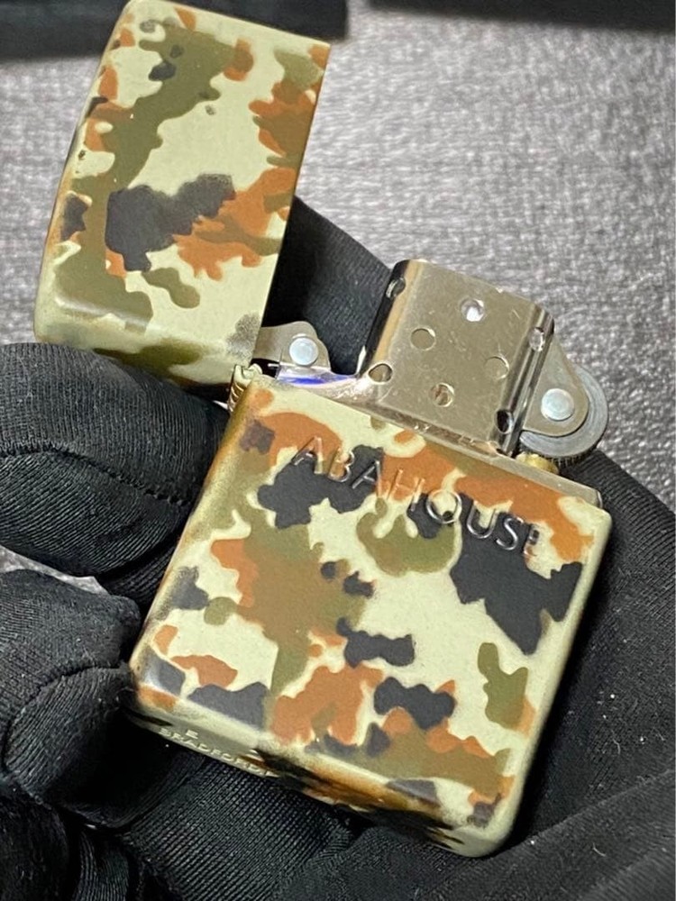 Zippo ABAHOUSE Camouflage Pattern 5 Sided Processing Lighter Regular Japan