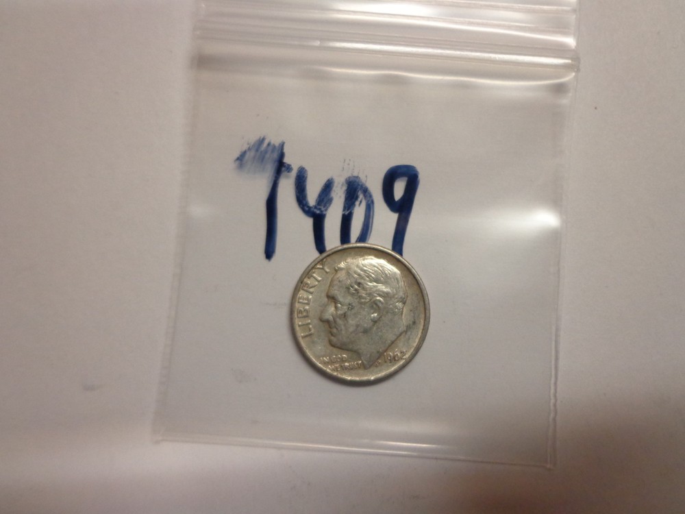 1962 Roosevelt Dime 90% Silver