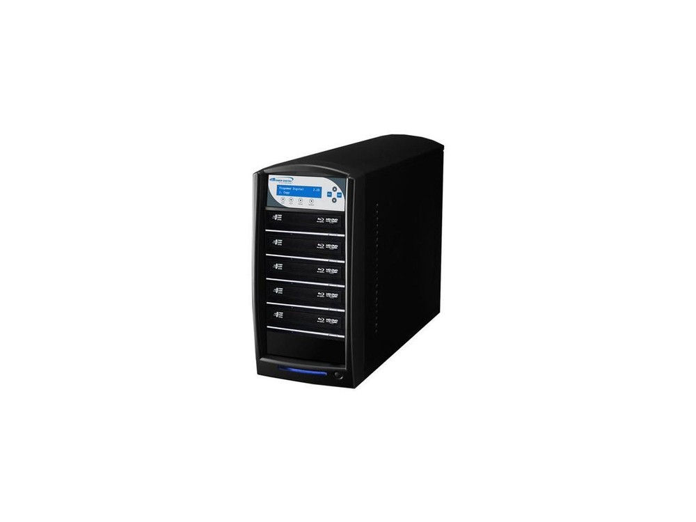 VINPOWER Black 1 to 5 128M Buffer Memory SharkBlu BDXL / Blu-Ray / DVD / CD Disc