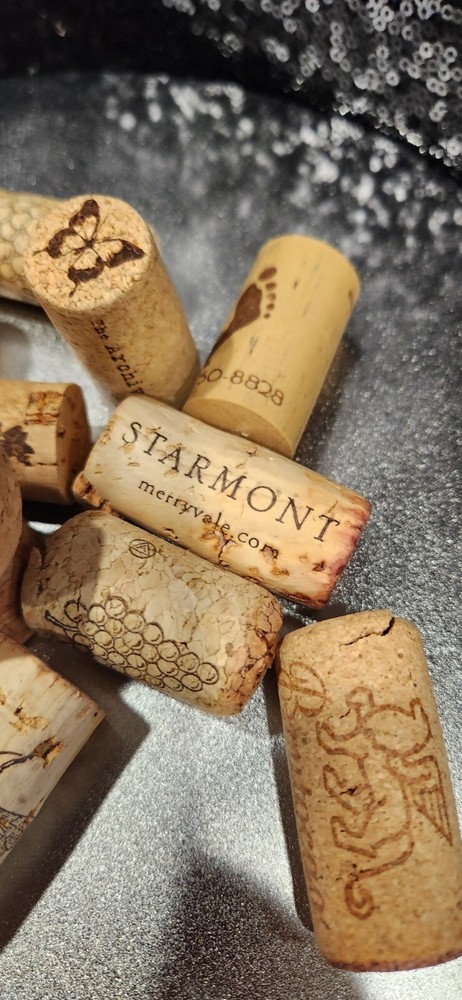 Craft Project 12 Wine Corks Used various types and wineries for Crafts Projects