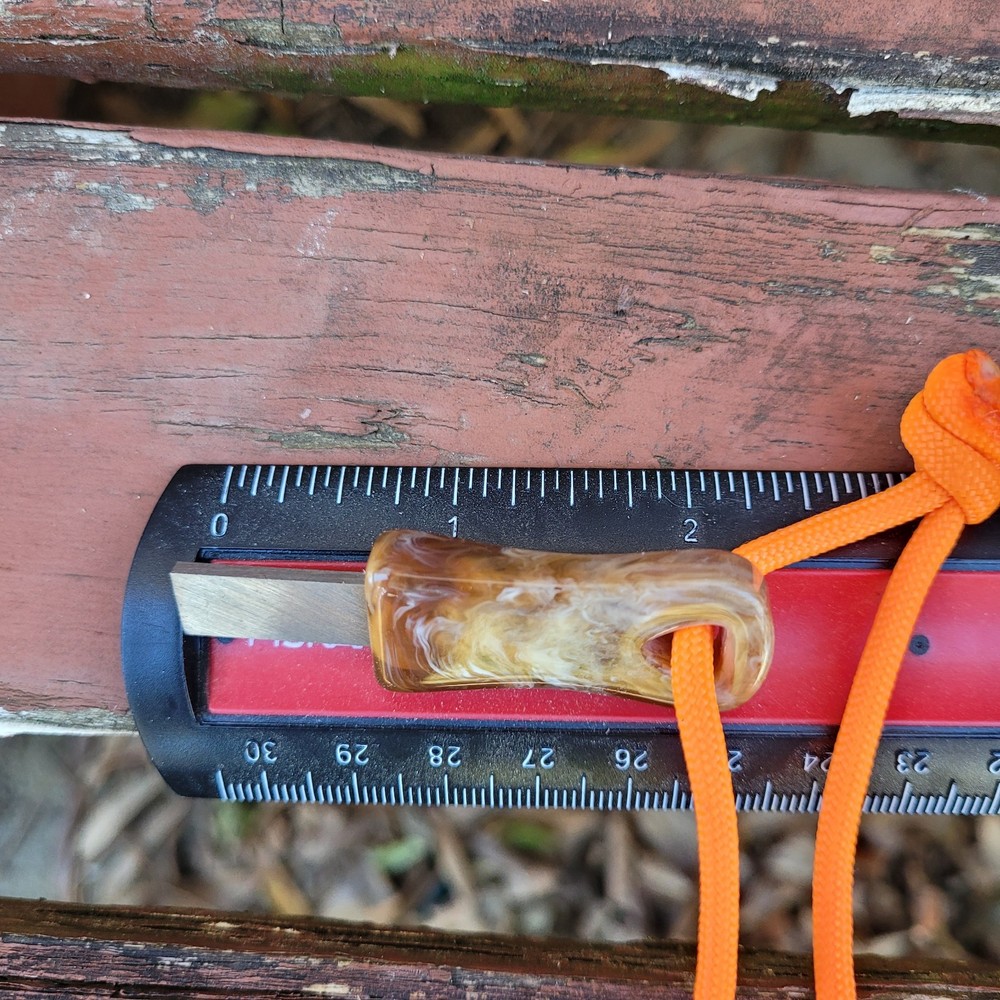 Survival Fire Starter / Handmade With Fired Wood Handle And Custom Striker