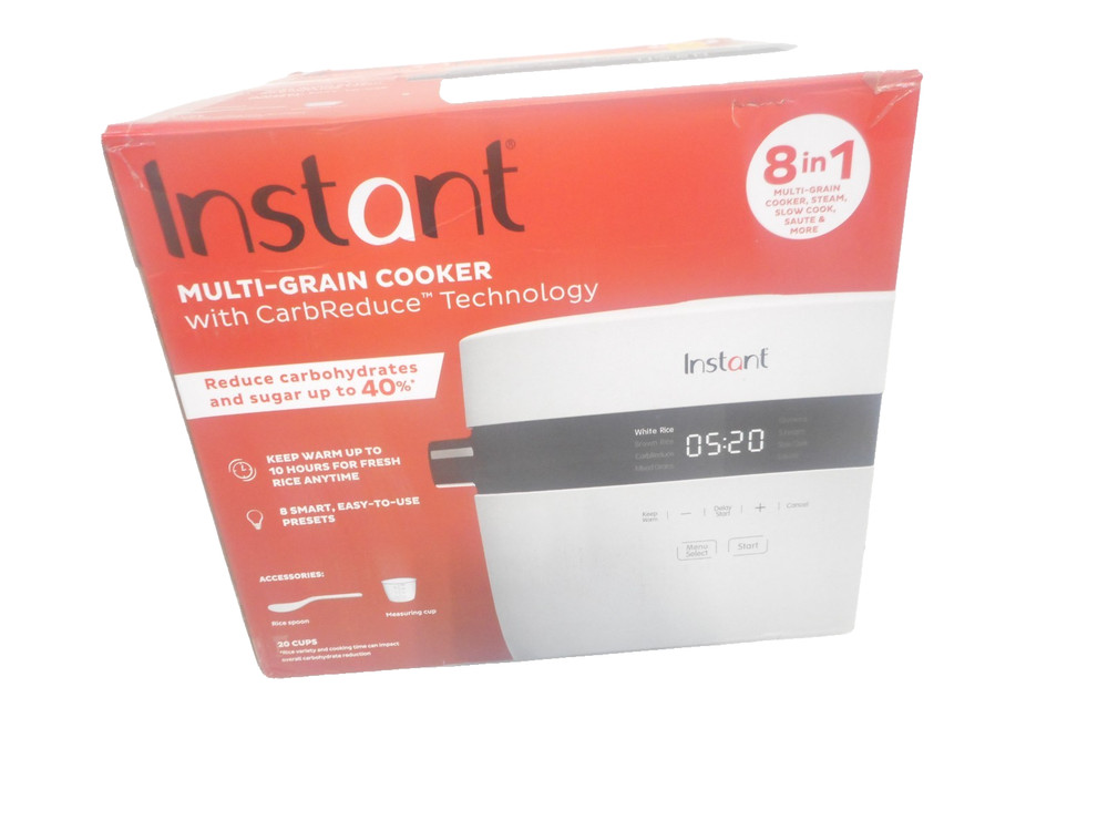 Instant Pot 20 Cup Rice Multi Grain Cooker with Carb Reducing Technology