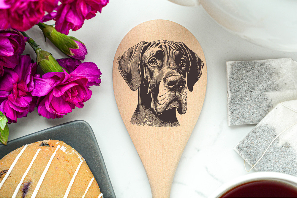 Great Dane - Floppy Wooden Spoon