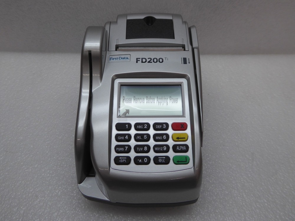 First Data FD200ti Touch Screen Credit Card Terminal