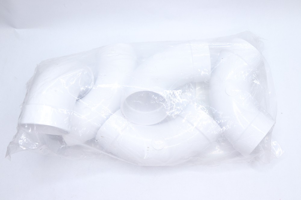 (5-Pk) 90Â° Sweep Elbow Plastic White 030120-005