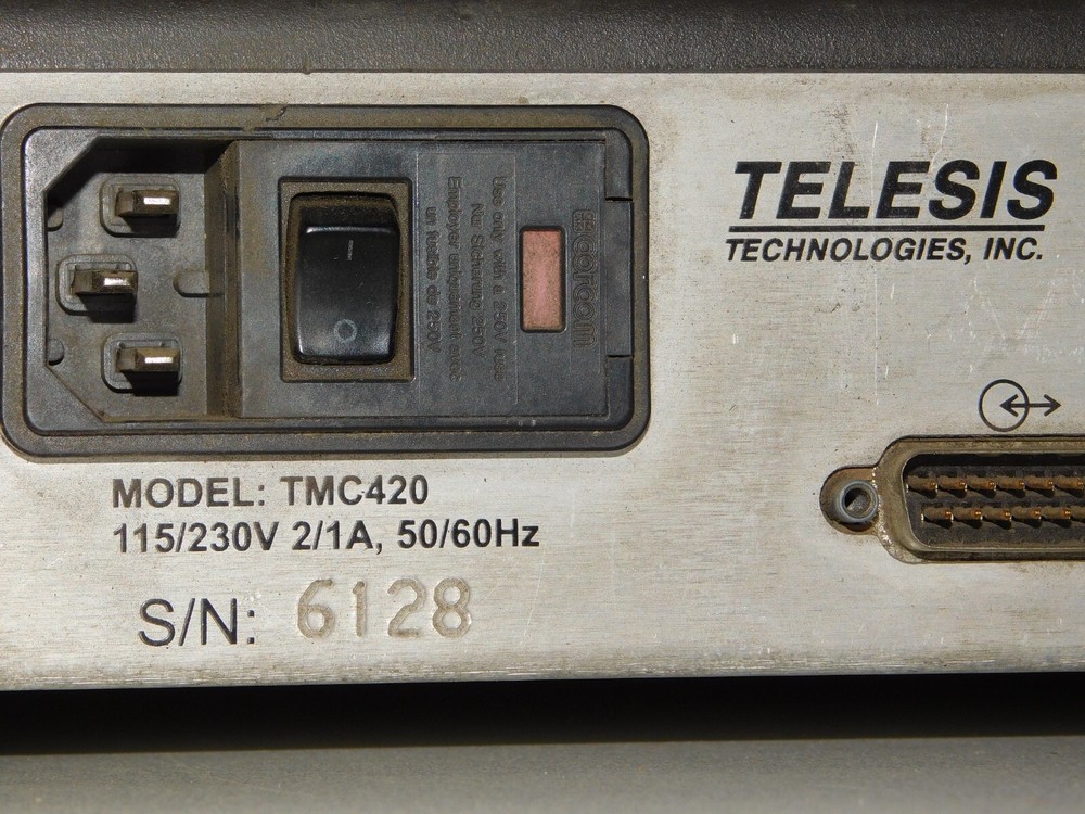 Telesis TMC420 Controller LCD Display Keyboard Pinstamp Marking System Terminal