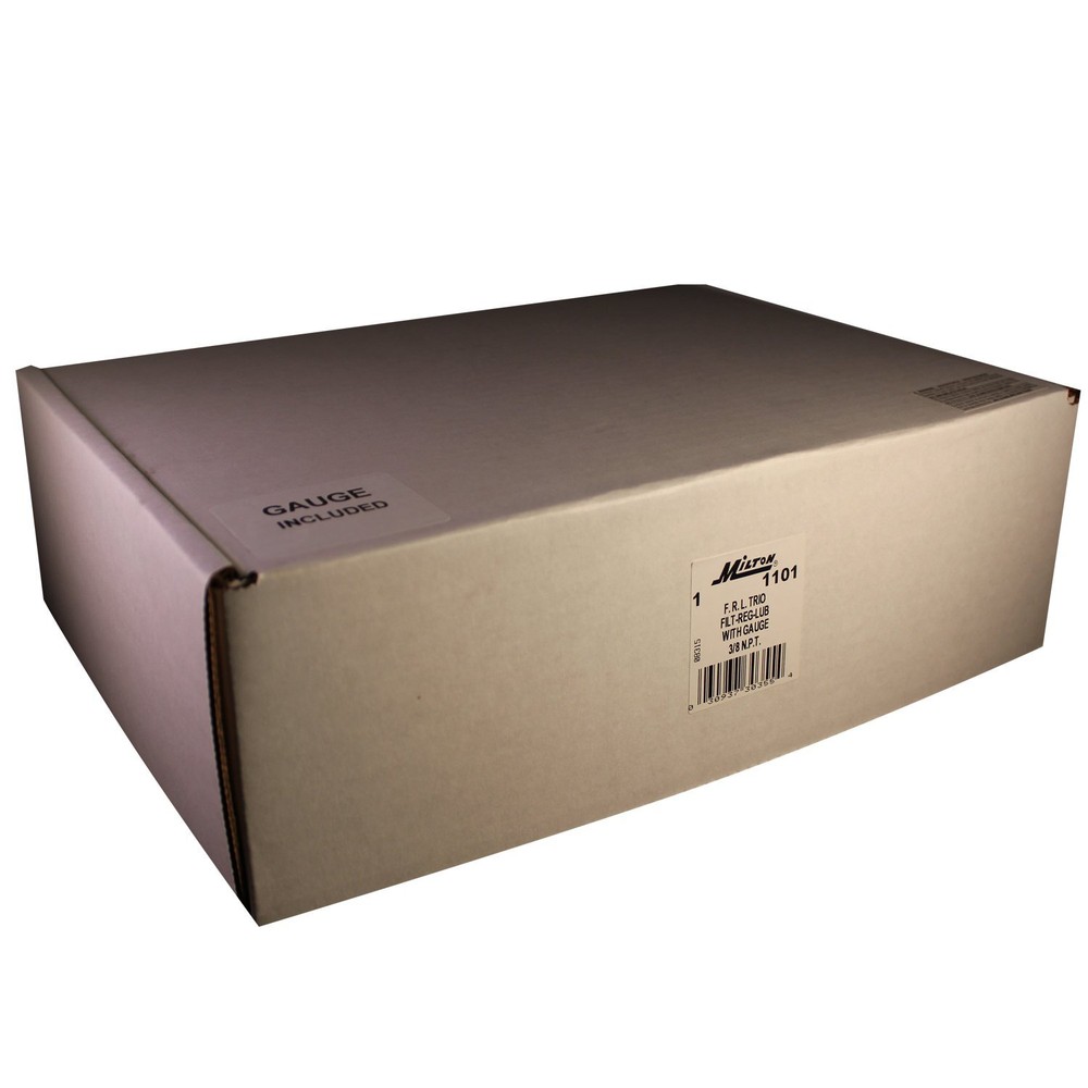 Milton 1101 3/8" Filter Regulator and Lubricator Trio