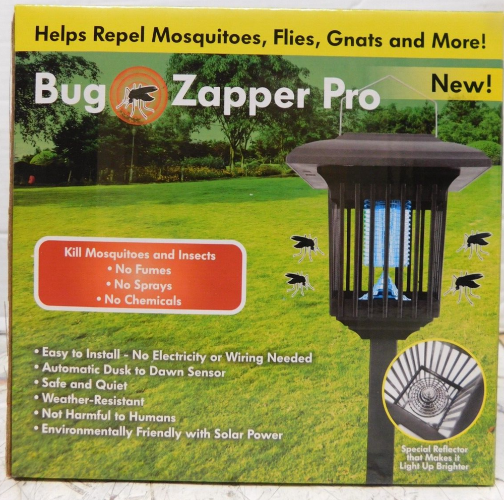 Bug Zapper Pro Solar Powered LED Light #PB333
