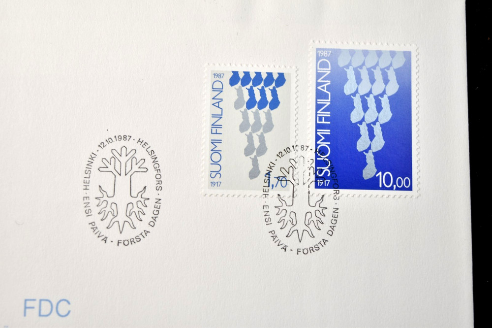 FINLAND 1987 INDEPENDENCE S 760-761 FDC