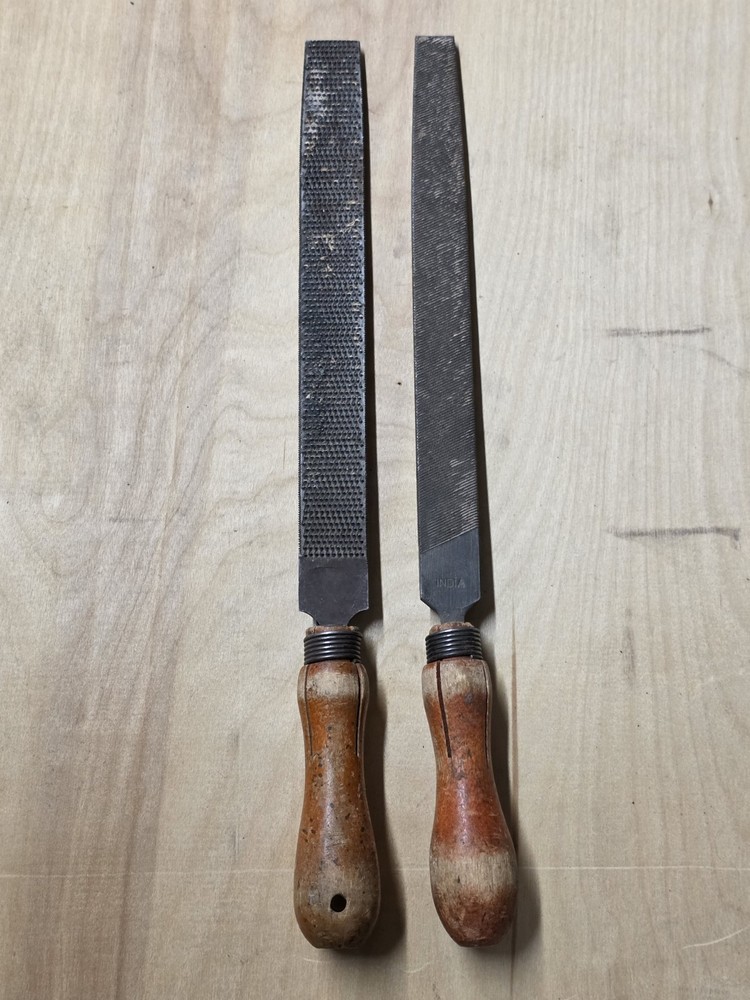 Vintage Flat & Half-Round File Set