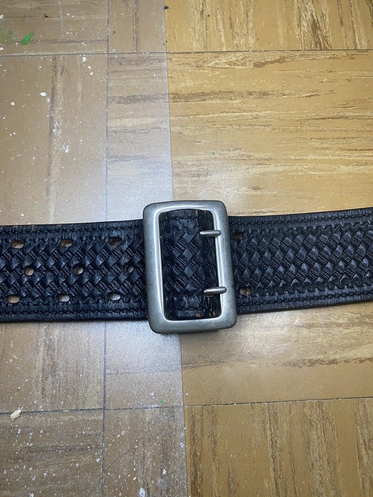 Black Basketweave Duty Belt, with Accessories
