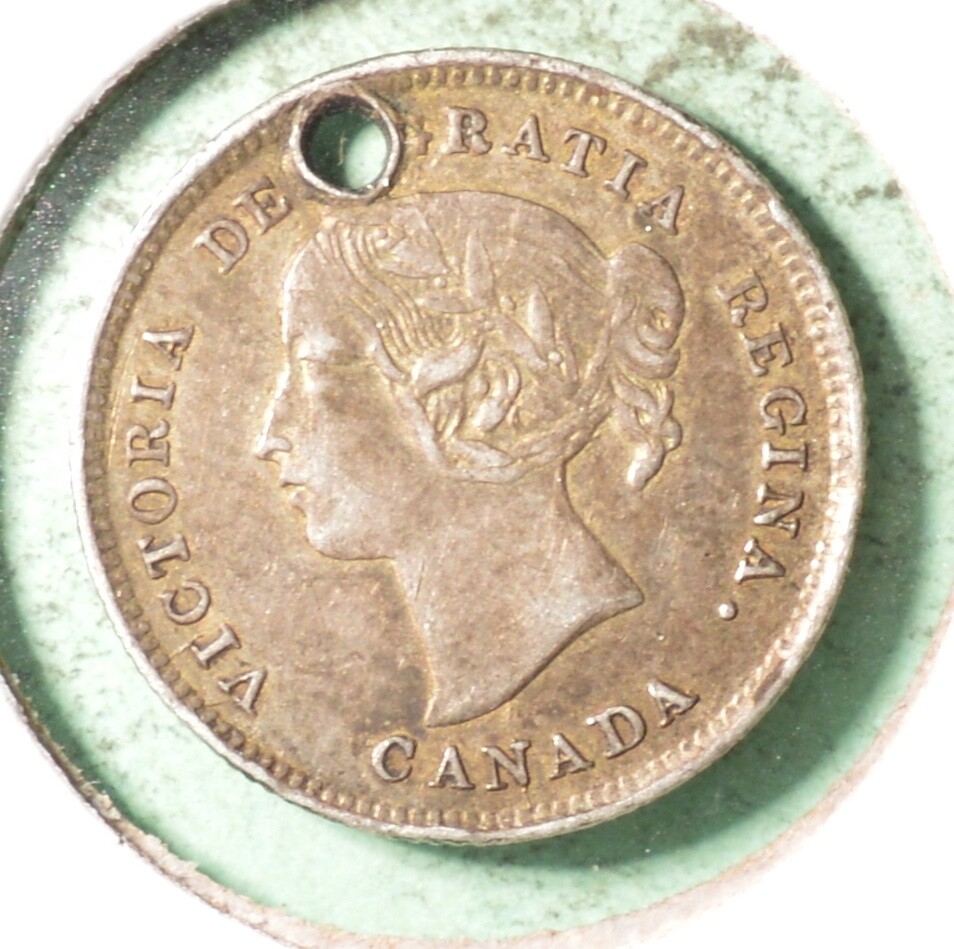 1893 - Canada Silver Five Cents - INV#B-257