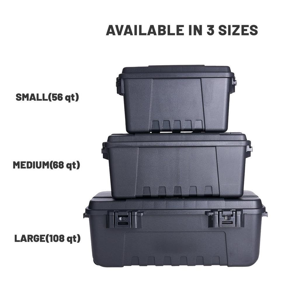 Plano Storage Trunks Medium - 1 pack, Charcoal