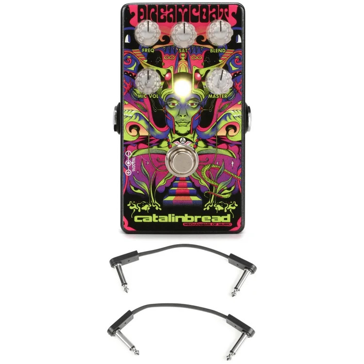 Catalinbread Dreamcoat Preamp Pedal with EBS Patch Cables