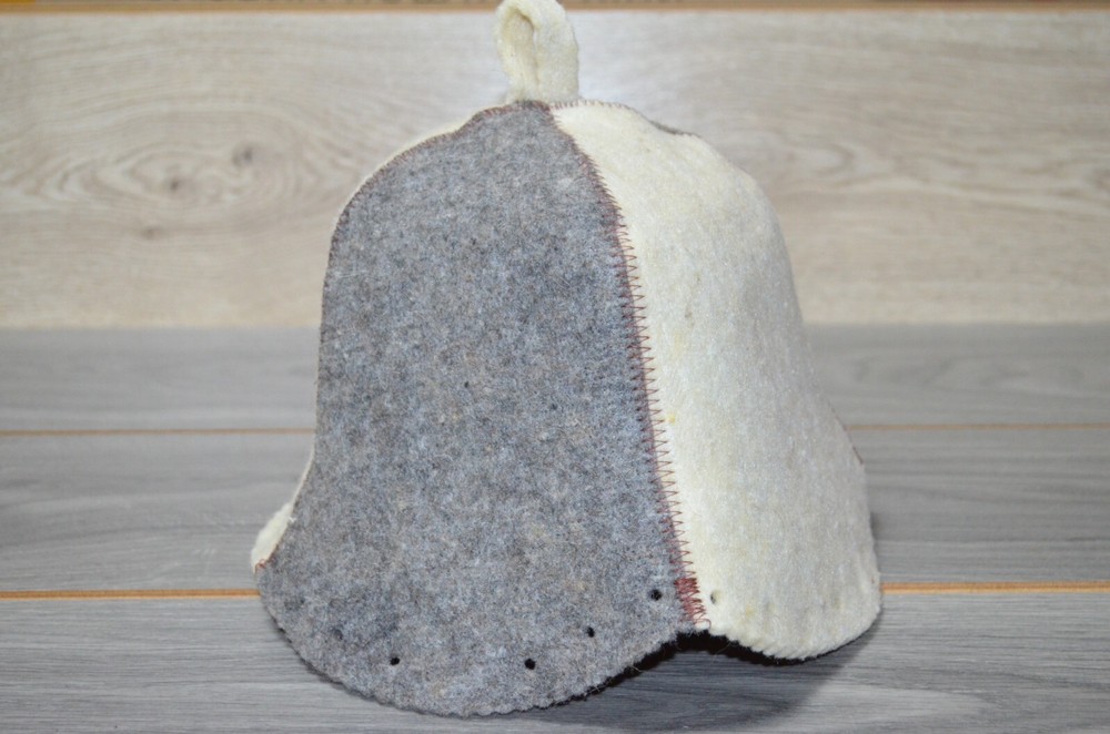 Natural Sheep Wool Sauna Hat Cap Ukrainian Українська шапка для Лазні Сауни
