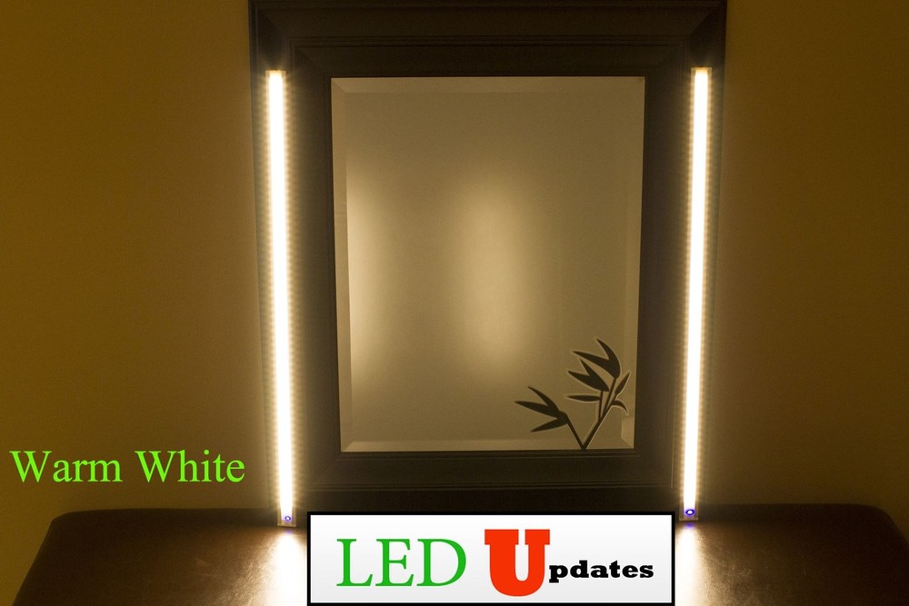 MAKEUP MIRROR LED LIGHT Warm white 2x Hollywood Vanity 2ft Light + Touch sensor