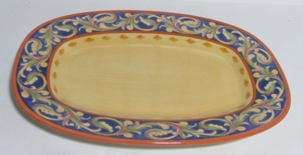Pfaltzgraff Villa Della Luna Stoneware 12" Steak Fish Platter