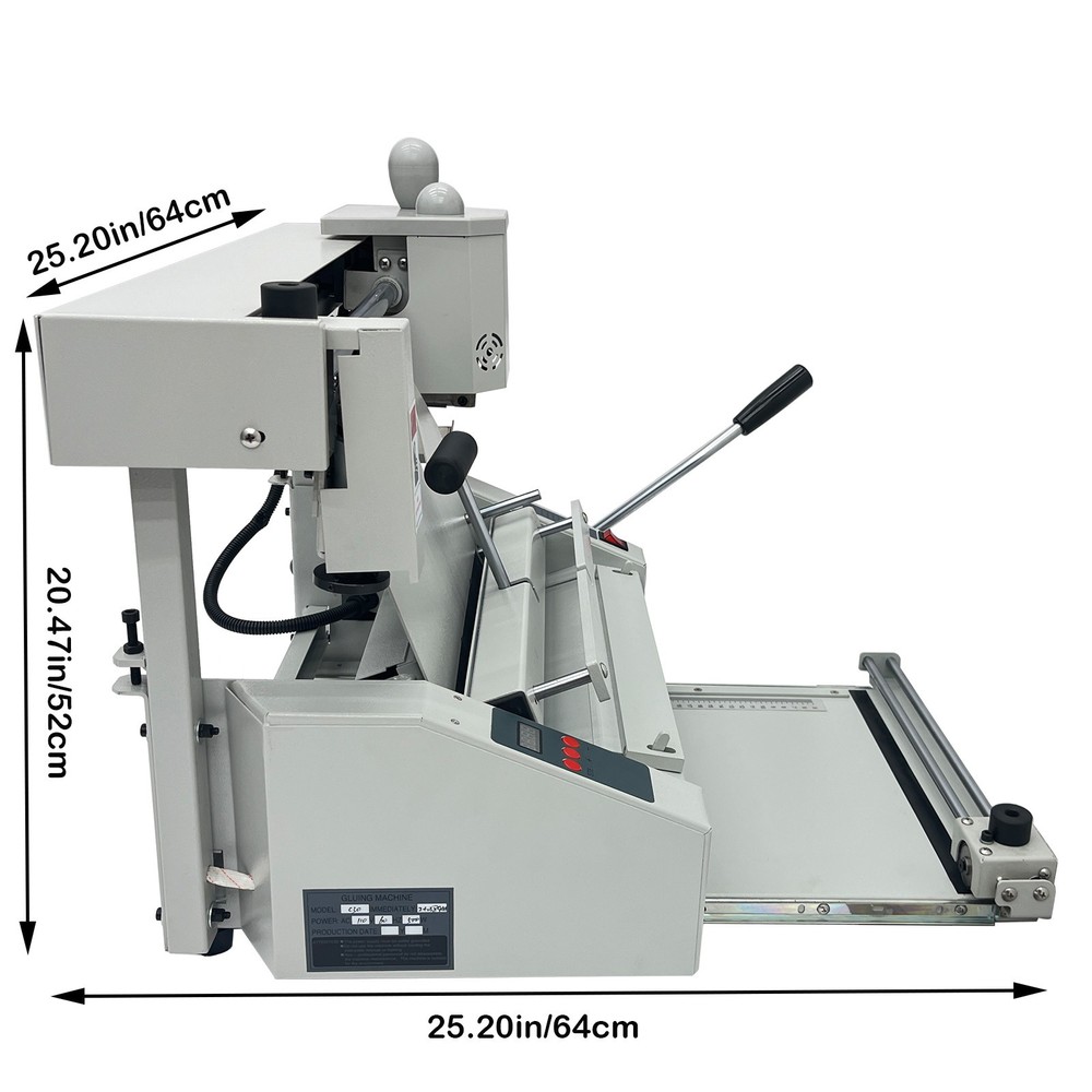 110V A4 Glue Binding Machine Manual Hot Glue Book Binder w/Indentation Function