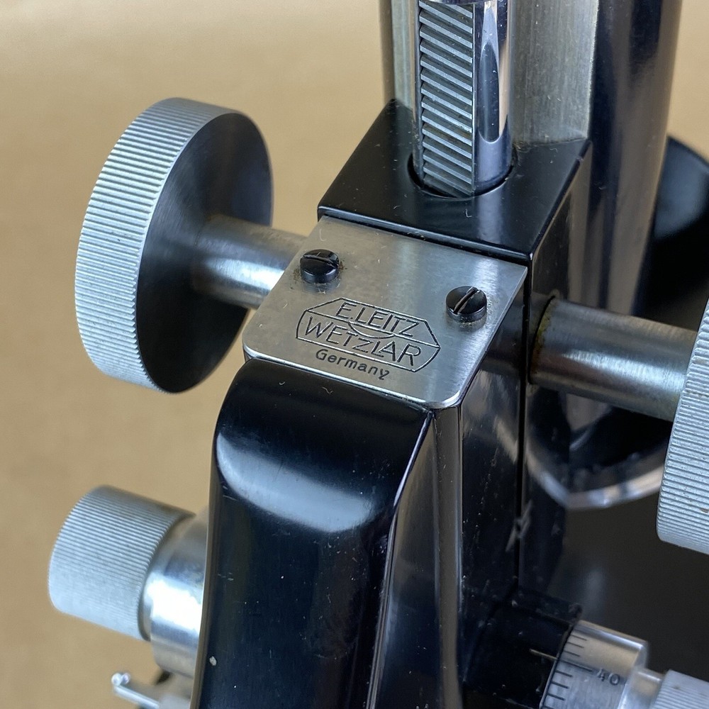 Ernst Leitz Wetzlar 1920s Black Microscope W/ Original Case